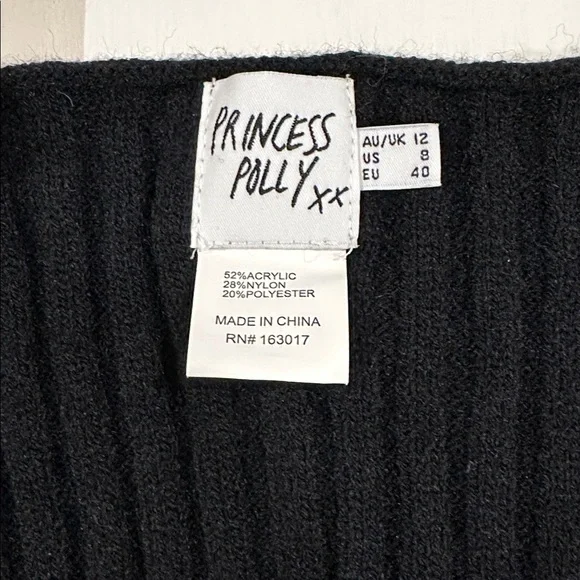 princess polly black witchy bolero shrug - Picture 4 of 8